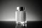 Generative AI illustration of glass bottle with perfume