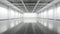 Generative ai illustration of Large view on a empty art gallery