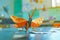 Generative AI Image of Cute Butterfly From Origami Craft in the Classroom