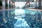 Generative AI Image of Indoor Swimming Pool in a Hotel