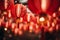 Generative AI Image of New Year in China with Red Lanterns