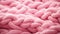 Generative AI, knitted pink sweater texture closeup, magenta or light pink abstract