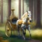 Generative AI: luxurious and ornate cinderella carriage