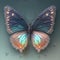 Generative AI: magic butterfly with delicate colors