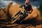 Generative AI a motorcyclist who participates in motocross