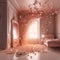 Generative AI: Pink Baroque bedroom