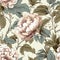 Generative AI Seamless pattern with spring-