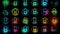 Generative AI Set of Hacker Icons-