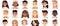 Generative AI Set of People Avatars-