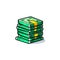 Generative AI Stack of money-