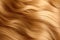 Generative ai. Texture of curly hair ginger tint close-up