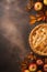 Generative ai. traditional apple pie made for Thanksgiving dinner