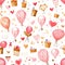 Generative AI Valentine\\\'s day pattern-