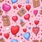 Generative AI Valentine\\\'s day pattern-