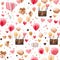 Generative AI Valentine\\\'s day pattern-