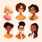 Generative AI Women avatar set-