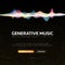 Generative Music. Music created by AI. Vector Illustration.
