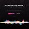 Generative Music. Music created by AI. Vector Illustration.