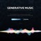 Generative Music. Music created by AI. Vector Illustration.