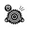 generator repair glyph icon vector isolated illustration