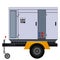 Generator on trailer. Side view. Vector graphics