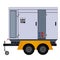 Generator on trailer. Side view. Vector graphics