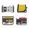 Generator vector power generating portable gasoline petrol fuel energy industrial electrical engine equipment