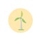 Generator wind turbine green energy block icon