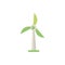 Generator wind turbine green energy icon