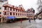 Generic architecture and street view from Albrecht Duerer Platz, Nuremberg, Germany