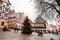 Generic architecture and street view from Albrecht Duerer Platz, Nuremberg, Germany