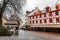 Generic architecture and street view from Albrecht Duerer Platz, Nuremberg, Germany