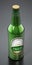 Generic beer bottle isolated on black background. 3D illustration