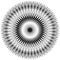 Generic circular motiff, mandala. Abstract grayscale geometric e