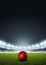 Generic Floodlit Stadium With Cricket Ball
