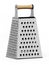 Generic kitchen grater isolated on white background. 3D illustration