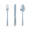Generic kitchen silverware utensils, 3d rendering