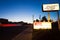 Generic Motel sign in the dusk on road