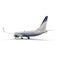 Generic Passenger Plane Isolated White Background Illustration