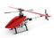 Generic red remote controlled helicopter