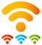 Generic signal or RSS feed icon. Symbol for syndication, wireless communication concepts