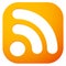 Generic signal or RSS feed icon. Symbol for syndication, wireless communication concepts