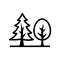 generic trees Glyph Style vector icon which can easily modify or edit