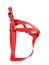 Generic, unbranded red dog harness, isolated on white.
