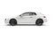 Generic unbranded white car, sedan, mockup