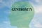 GENEROSITY - personality concept