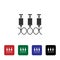 Genes, syringe  icon. Simple element illustration from biotechnology concept. Genes, syringe  icon. Bioengineering