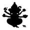 Genesha silhouette traditional religion spirituality