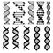 Genetic code, twisted DNA molecules