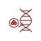 Genetic disease cancer icon. Oncology vector illustration.
